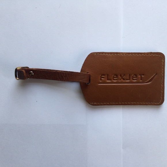 Flexjet Leather Luggage Tag - Picture 1 of 4